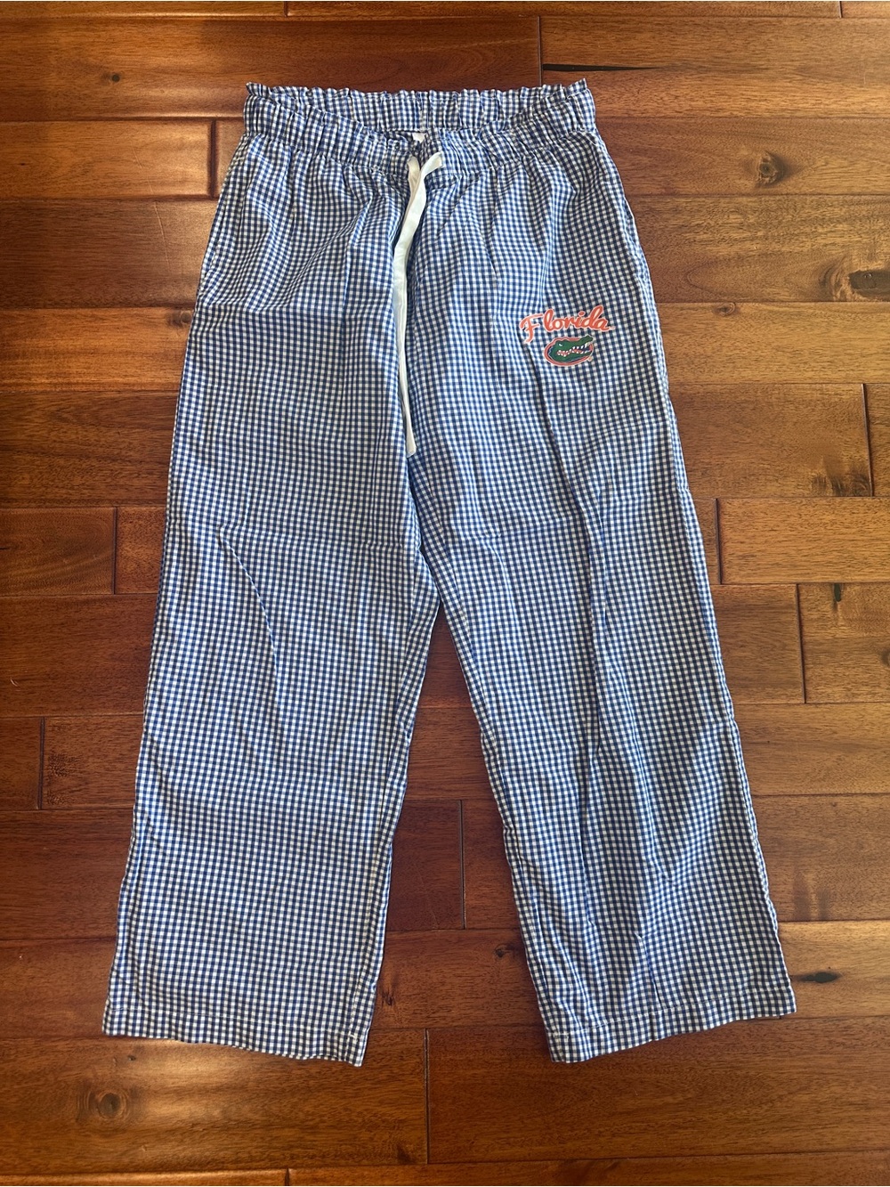 University of Florida gators Blue Gingham Drawstring Pajama Pants